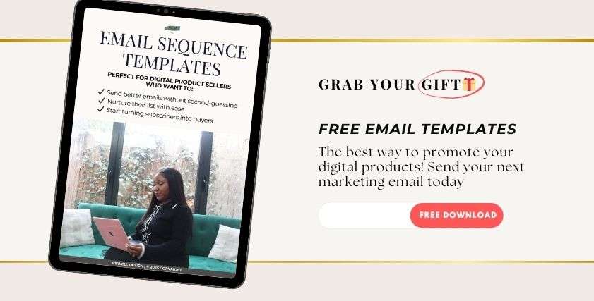 Email templates for digital product sellers