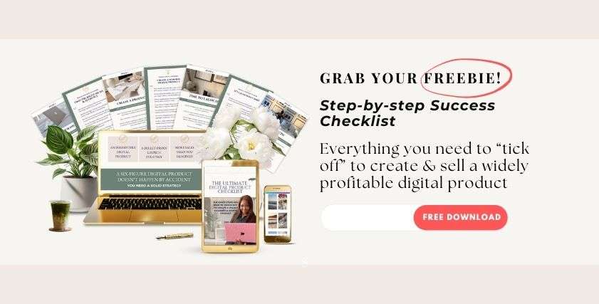 Free checklist to start selling digital products