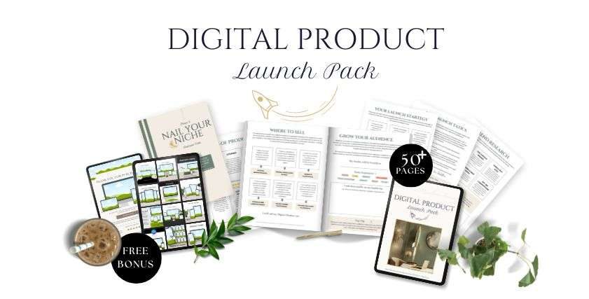 Woman using Canva to learn how to sell a digital product profitably